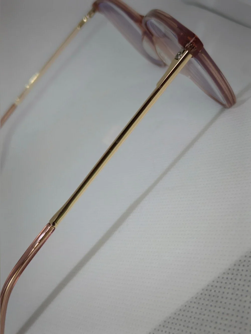 Aroma. Stylish Women's Mauve Pink Transparent Frame Eyeglasses.